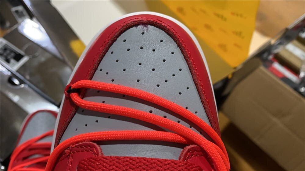 Dunk Low Off-White University Red - Image 5