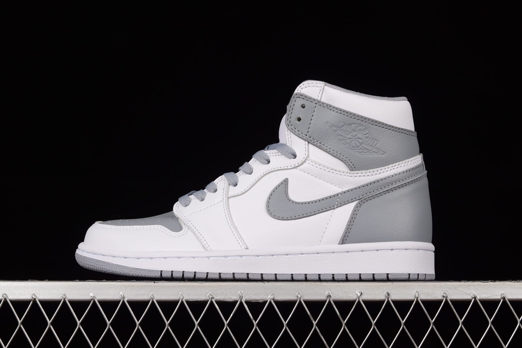 AJ1 High OG Stealth White Dark Grey - Image 8