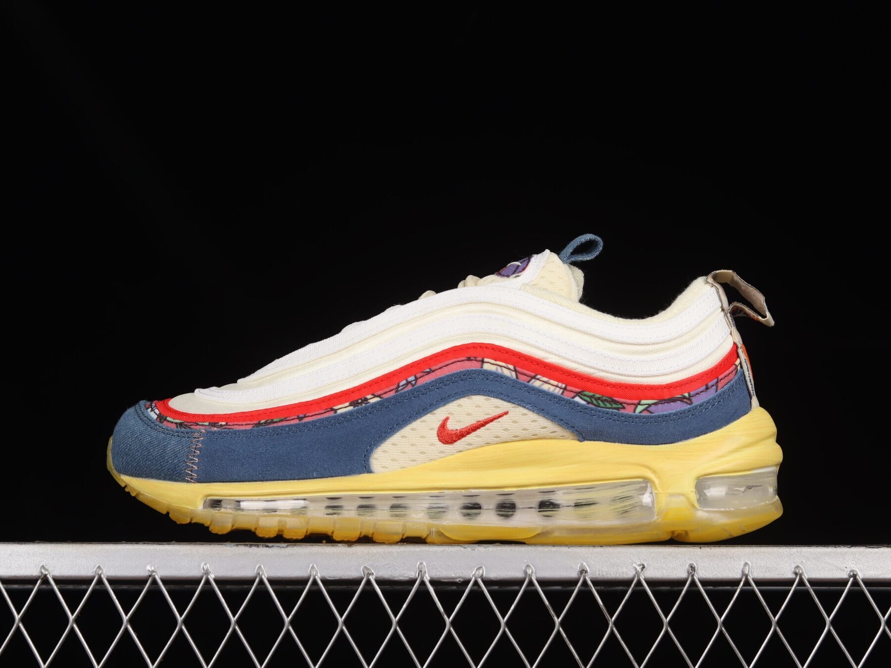 Air Max 97 Coconut Milk Fossil Denim Red - Image 10