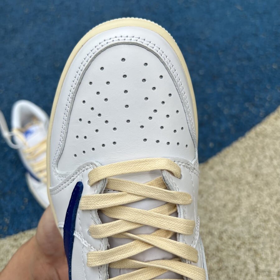 TS AJ1 Low White Blue - Image 6