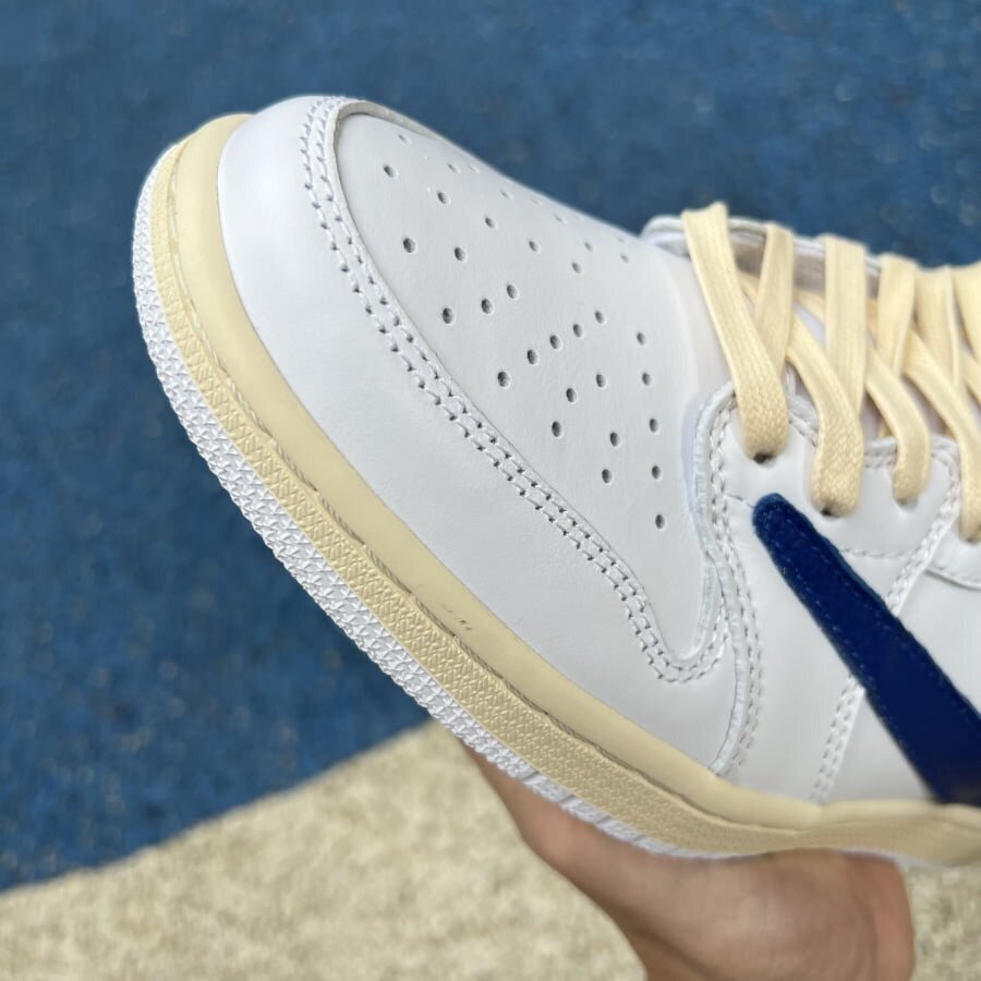 TS AJ1 Low White Blue - Image 7