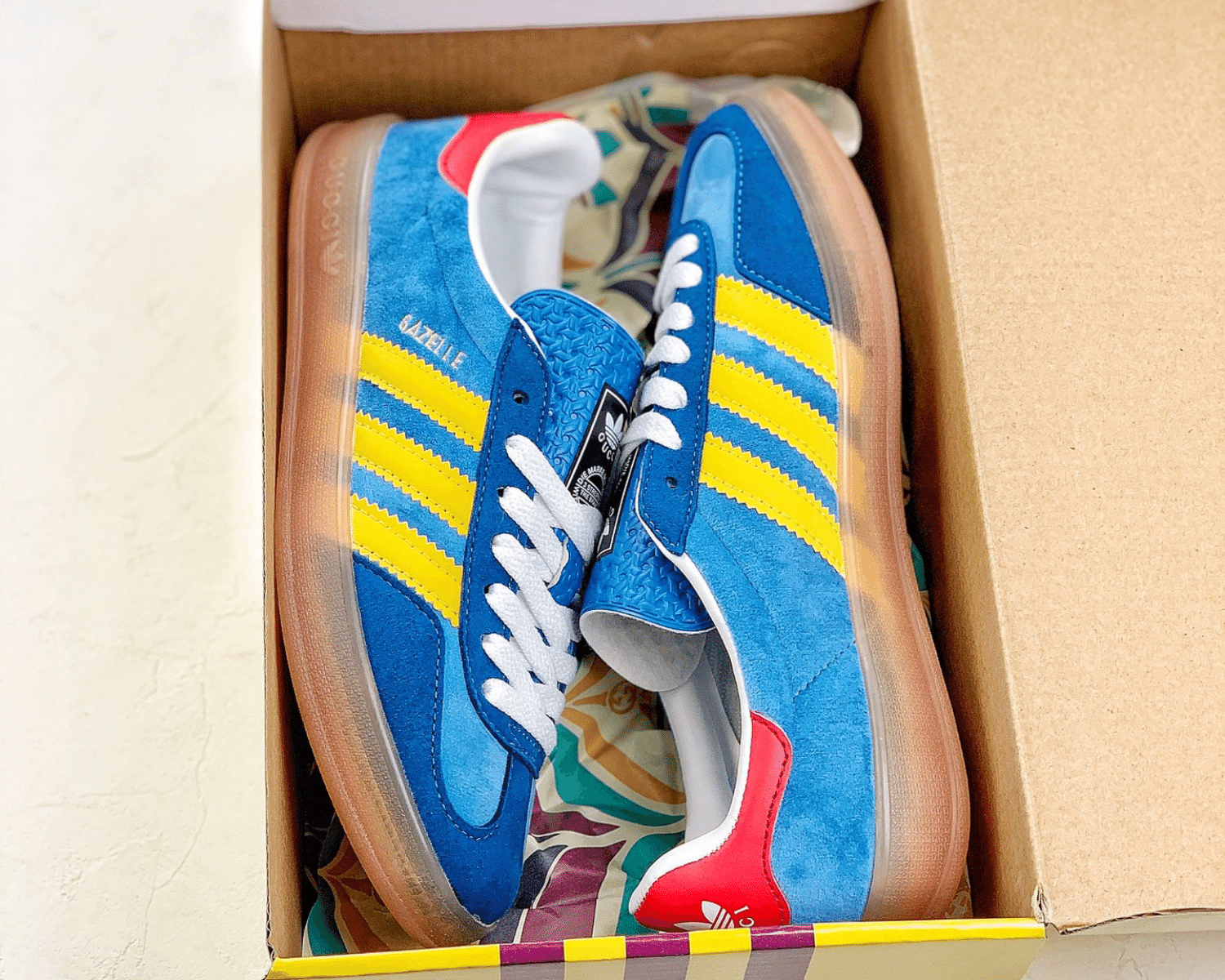 Adidas x Gucci Gazelle Blue - Image 5