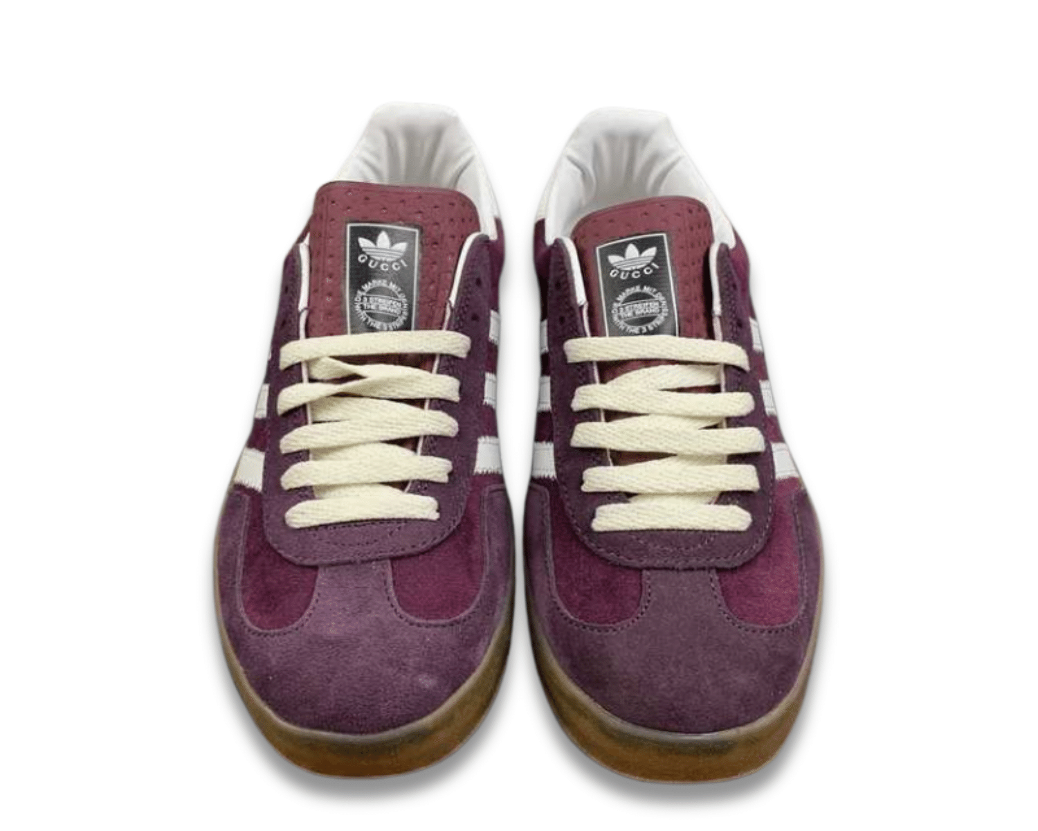 Adidas x Gucci Gazelle Burgundy Velvet - Image 2