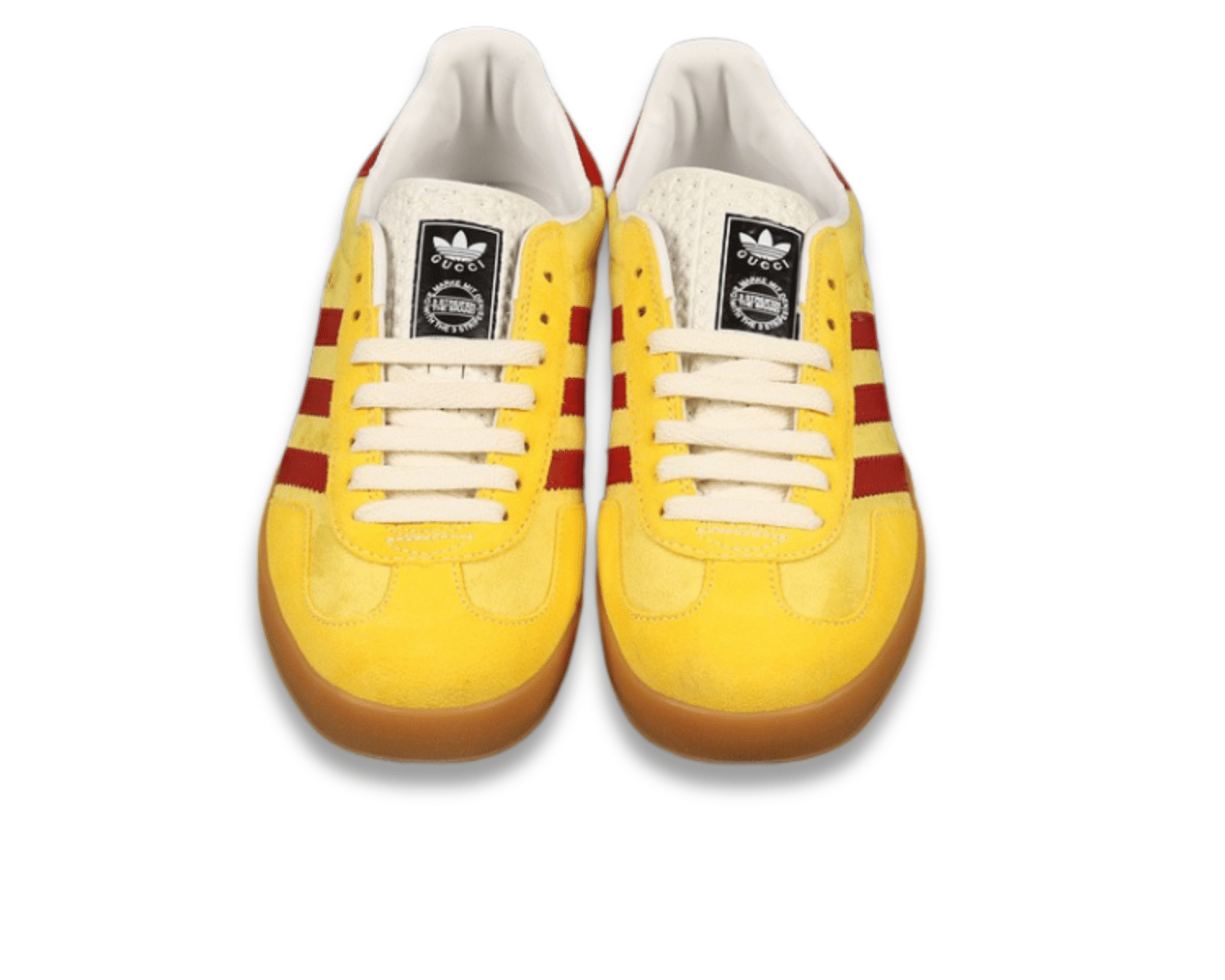 Adidas x Gucci Gazelle Yellow Velvet - Image 4