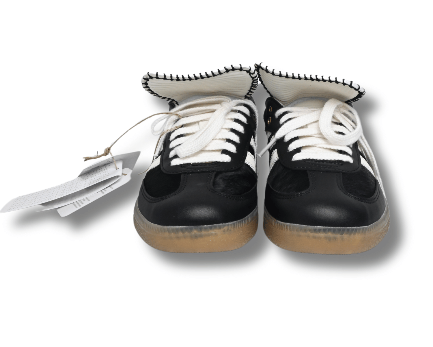 The adidas x Wales Bonner Pony Samba Shoes Black Chalk White - Image 2