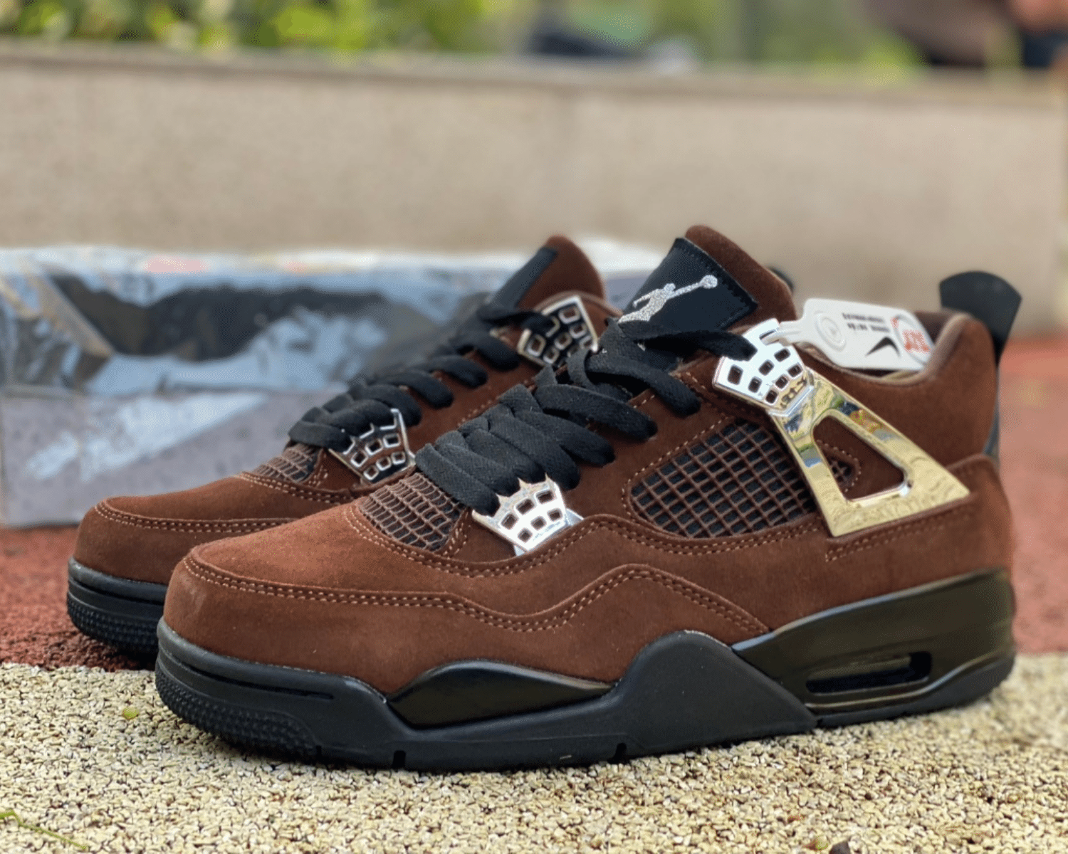 AJ4 Retro Sliver Brown - Image 7
