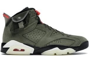 Replica Jordan 6 Retro Travis Scott Olive|||||||||||