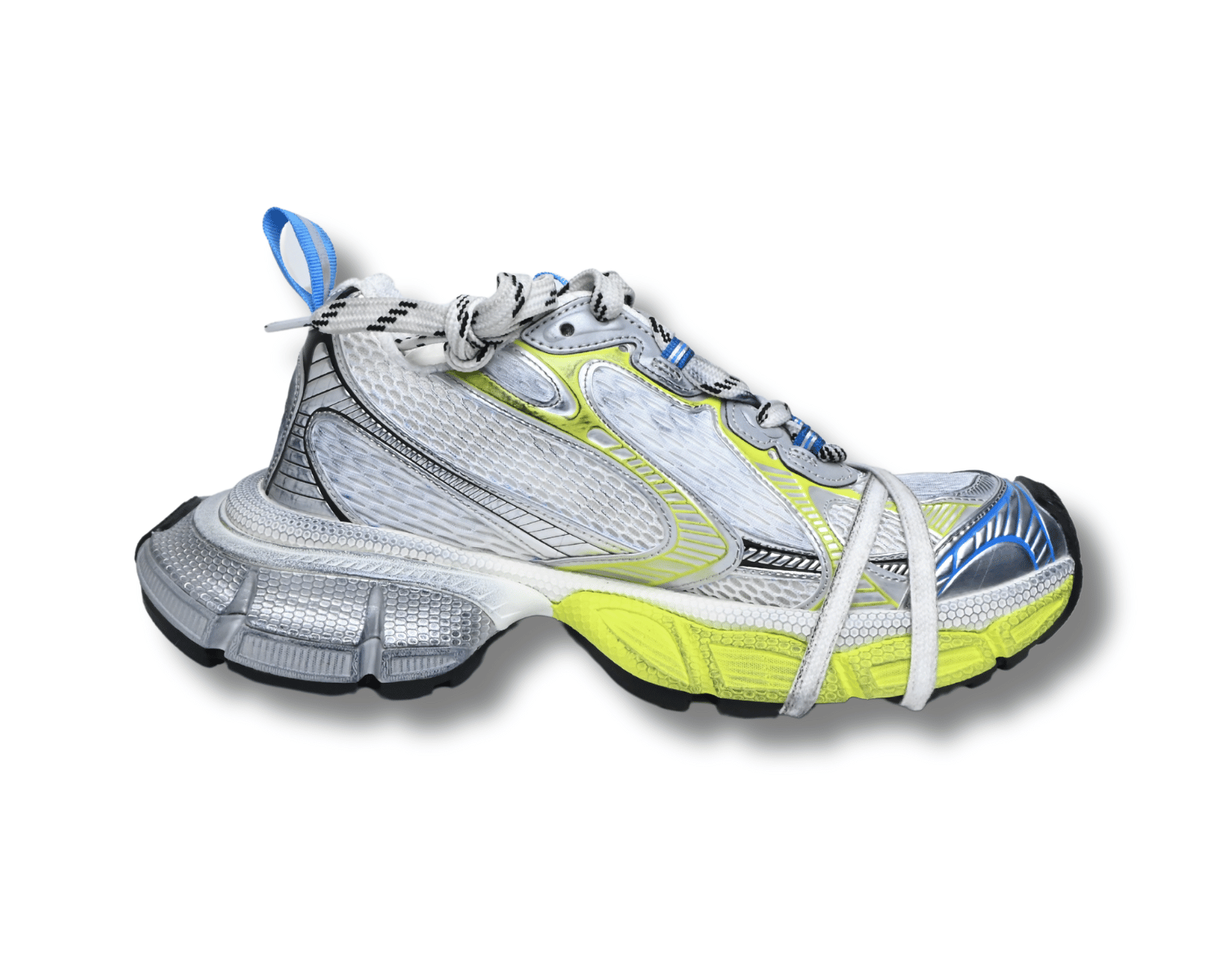 Balenciaga Phantom Sneakers White Yellow Blue - Image 5