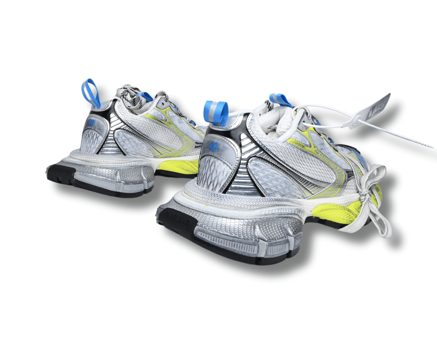 Balenciaga Phantom Sneakers White Yellow Blue - Image 2