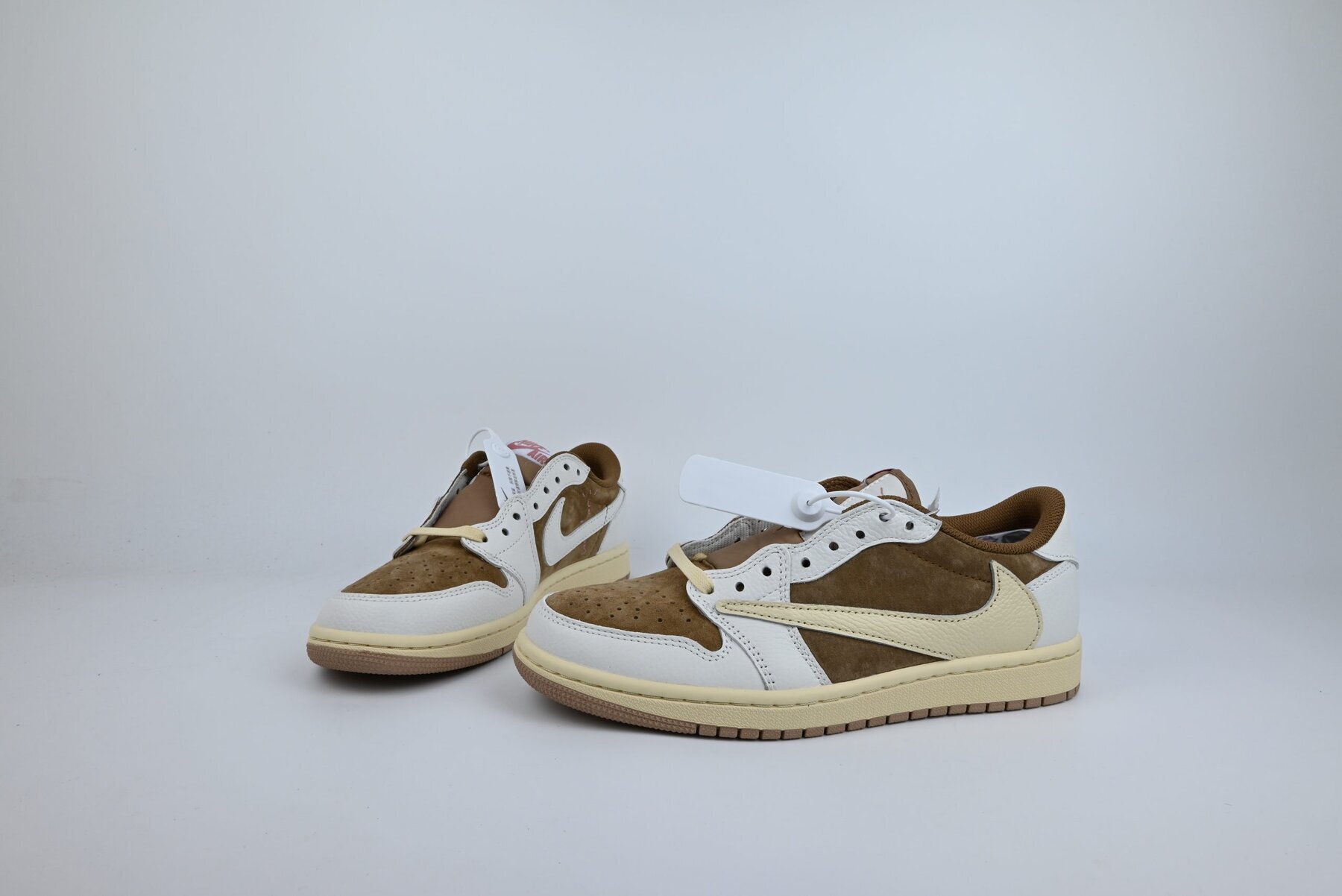 TS x AJ1 Low Brown & White Custom - Image 6