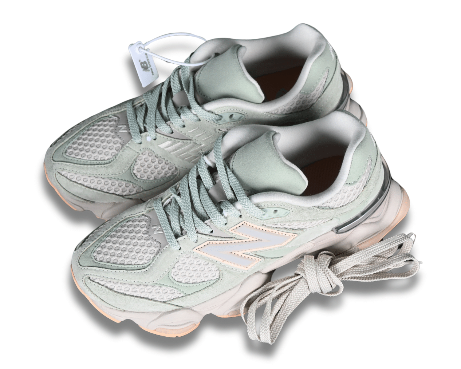 New Balance 9060 The Whitaker Group Missing Pieces Silver Moss Green - Image 2