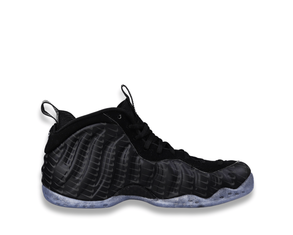Air Foamposite All-Over Swoosh Black