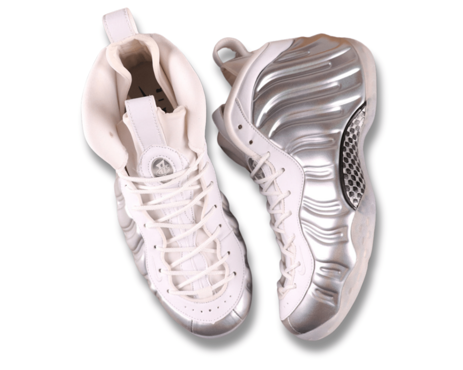 Women's Air Foamposite One Chrome White - Image 3