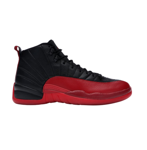 AJ12 Retro Flu Game Black Red