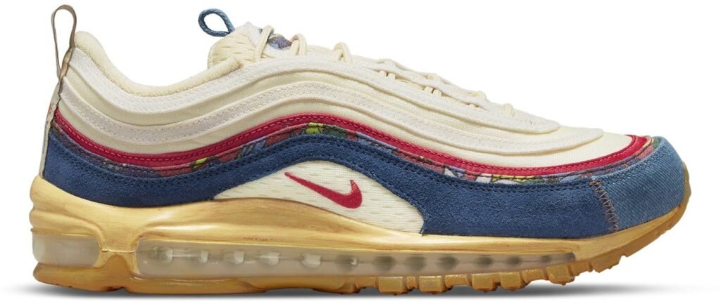 Air Max 97 Coconut Milk Fossil Denim Red