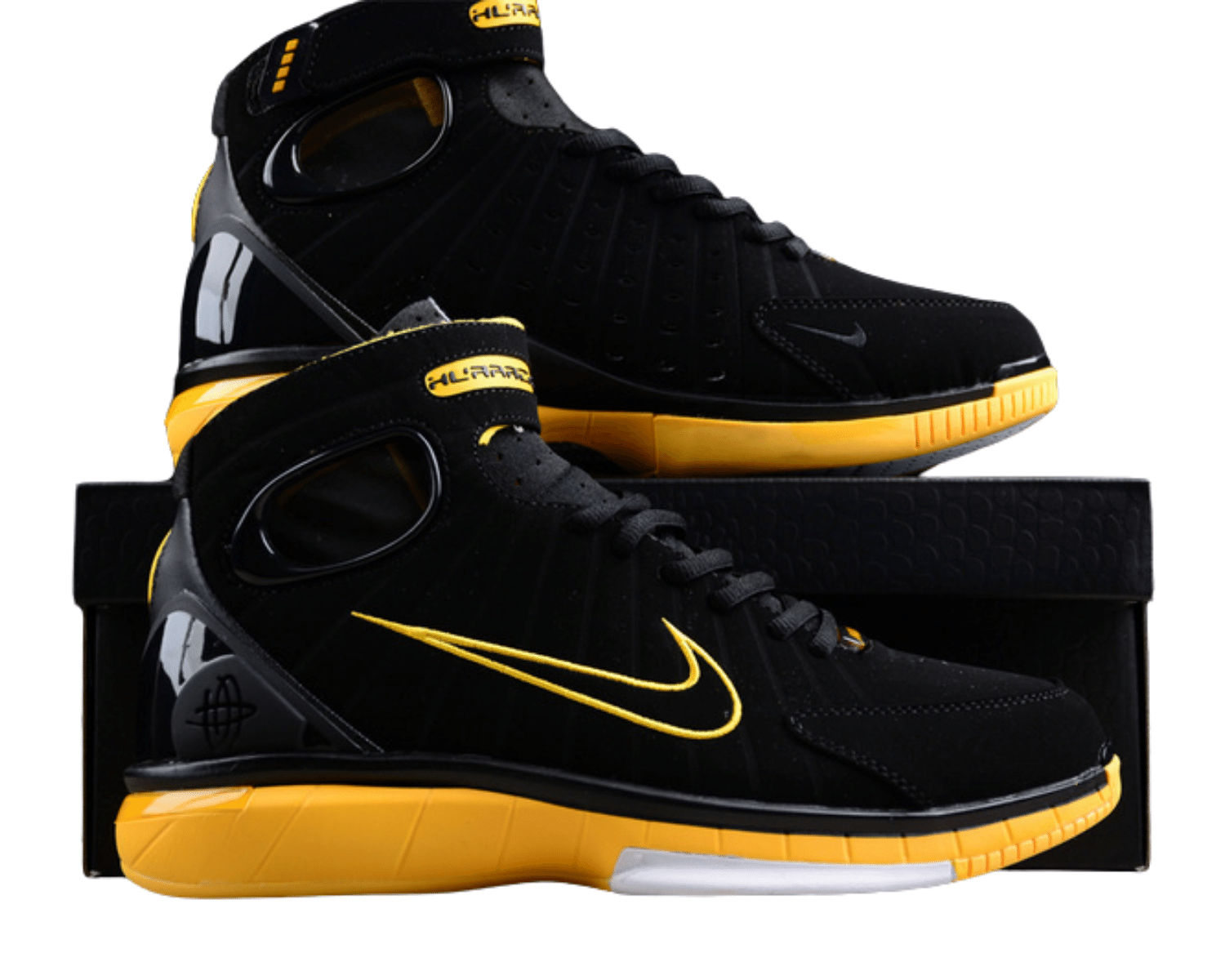 Air Zoom Huarache 2k4 Black Varsity Maize - Image 3