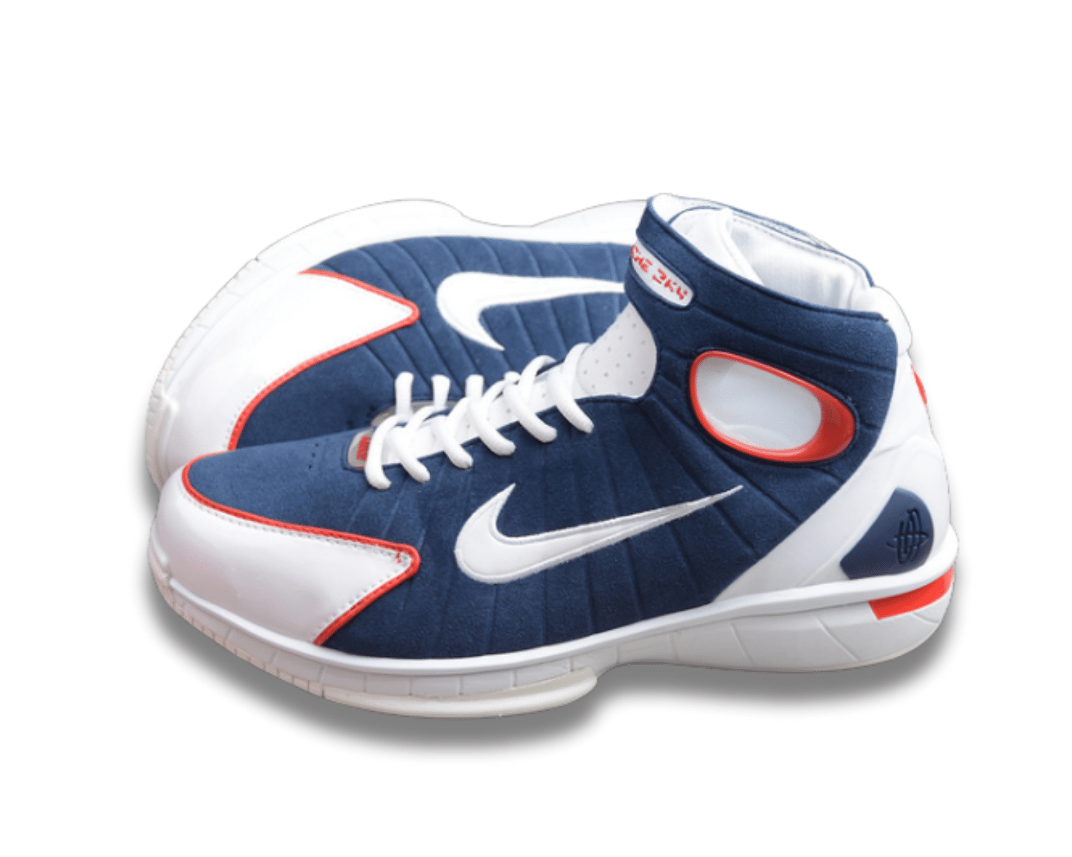 Air Zoom Huarache 2k4 Olympic White Navy - Image 4