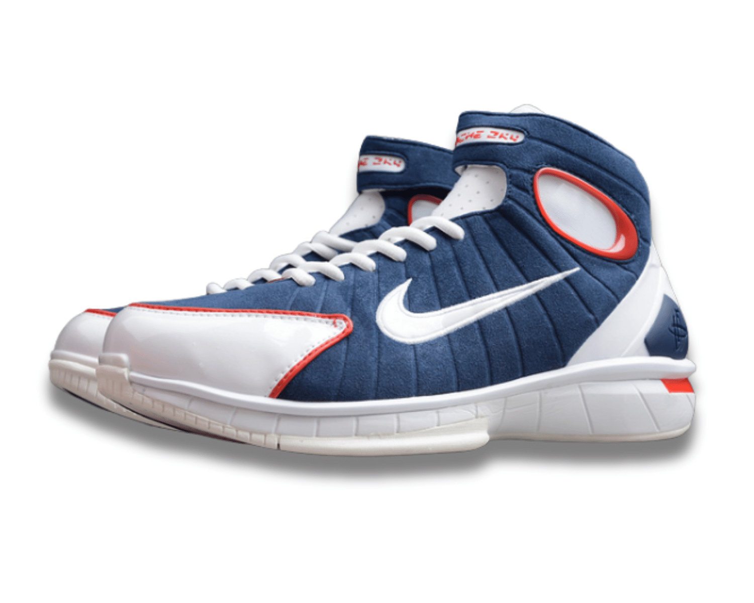 Air Zoom Huarache 2k4 Olympic White Navy - Image 2