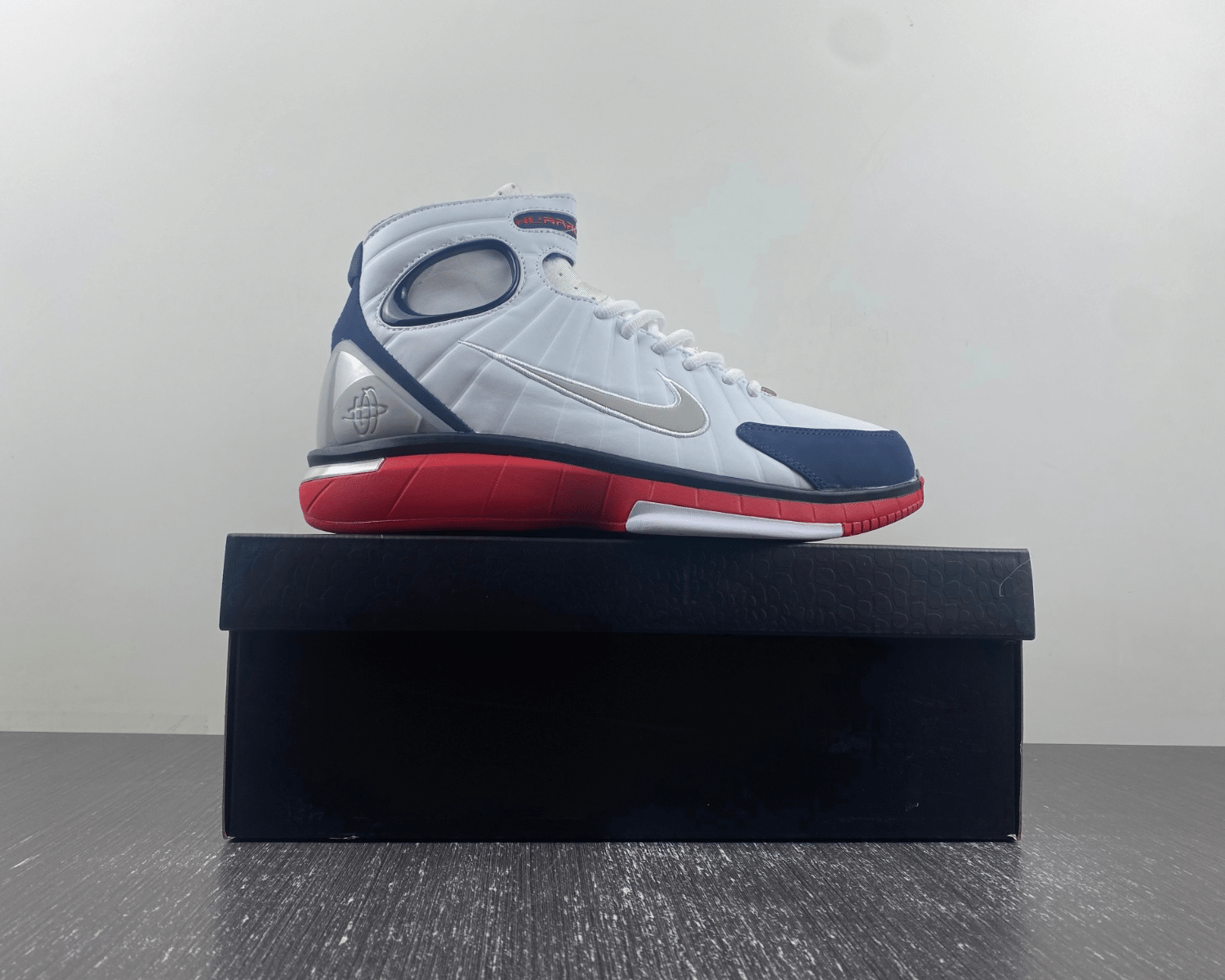 Air Zoom Huarache 2k4 White Red Navy - Image 7