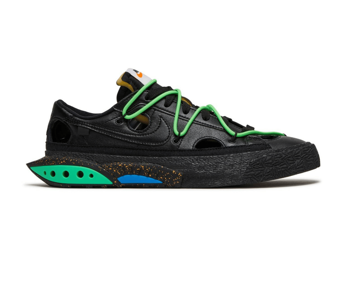 Nike Blazer Low Off-White Black Electro Green||||||||||||||||