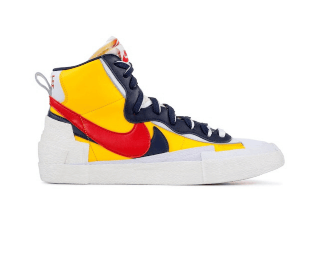 Blazer Mid Sacai White Yellow