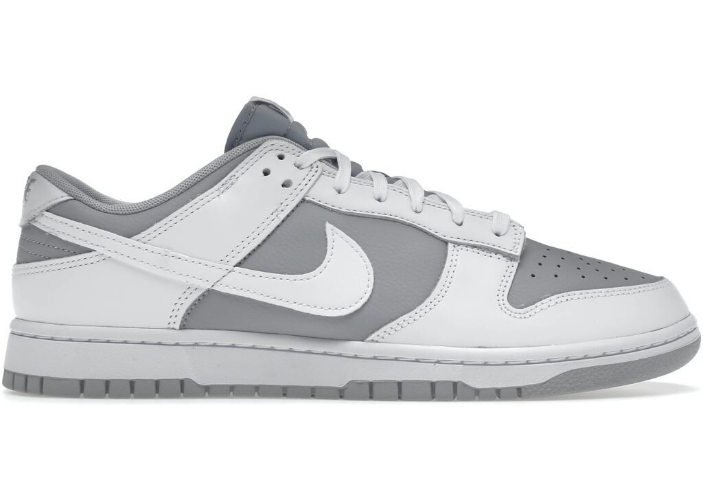 dunk low white grey