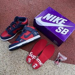 SB Dunk High Supreme By Any Means Navy - Image 17