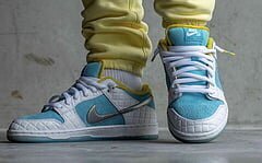 SB Dunk Low FTC Lagoon Pulse - Image 4