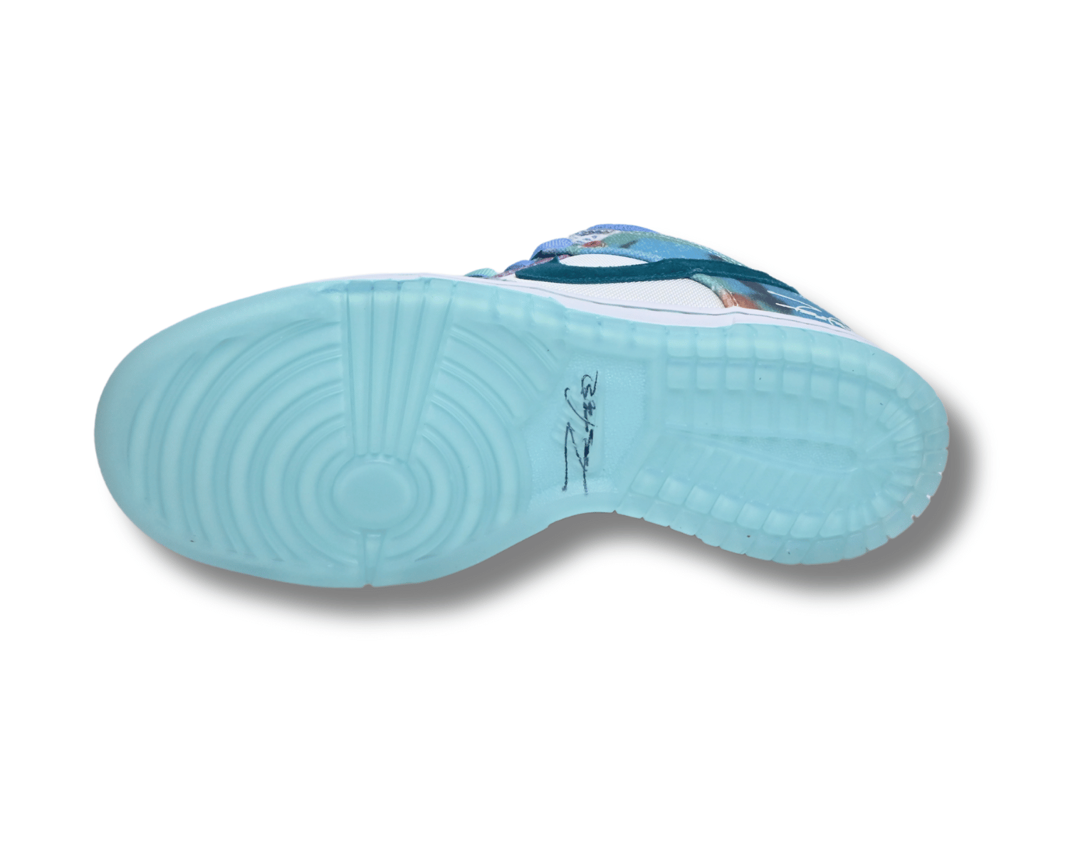 Futura Laboratories x SB Dunk Low Bleached Aqua - Image 5