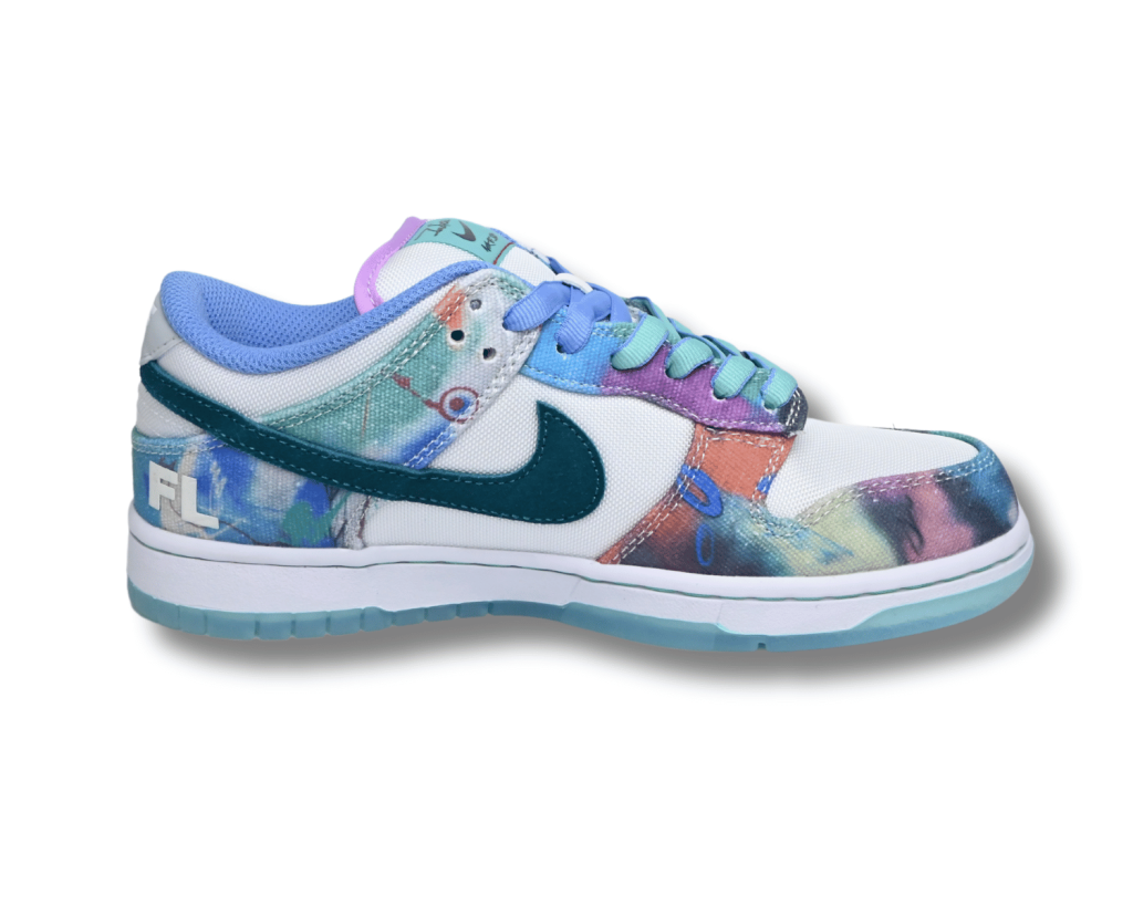 Futura Laboratories x SB Dunk Low Bleached Aqua