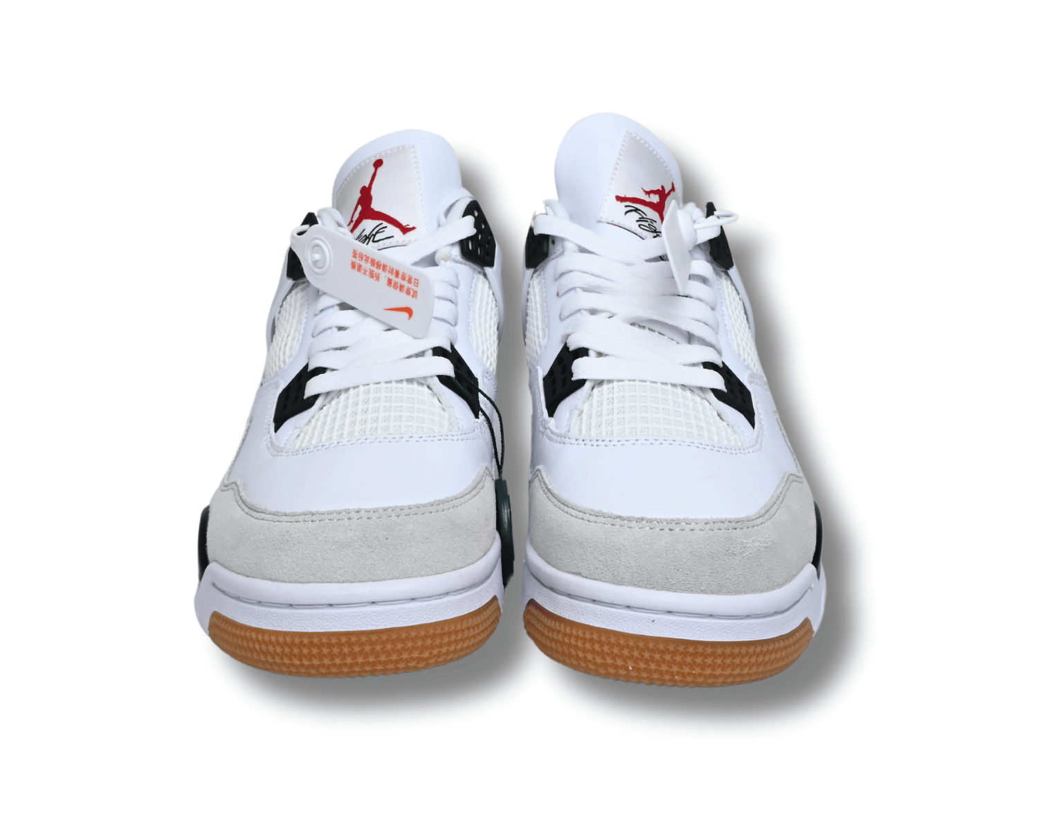 SB X AJ4 White Gray Black - Image 2