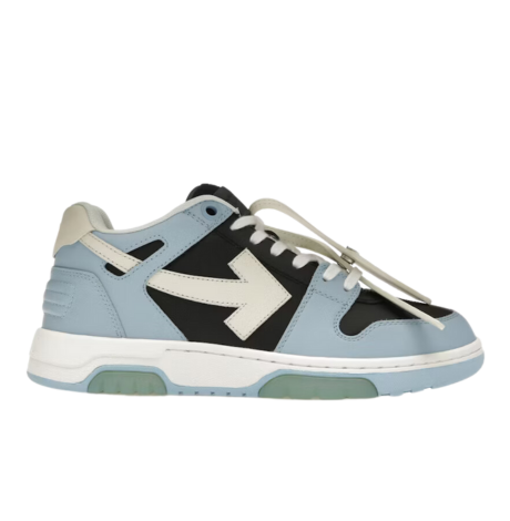 OFF-WHITE Out Of Office OOO Low Tops Light Blue Black