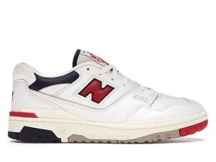 New Balance 550, Aime Leon Dore White Navy Red - Image 2