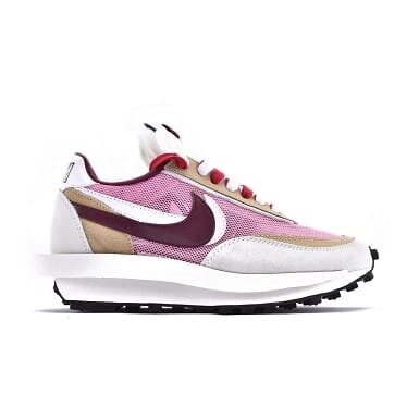 Sacai x Nk LVD Waffle Daybreak, Swoosh Pink Grey White - Image 2