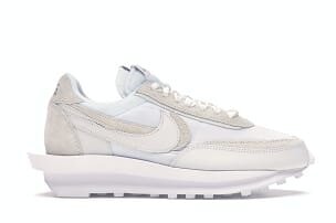 Sacai x Nk LVD Waffle Daybreak, White Nylon - Image 2
