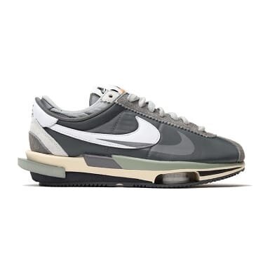 Sacai x Zoom Cortez 4.0 Dark Grey White Green - Image 2