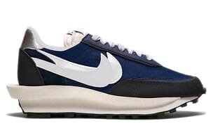 Sacai x Fragment Design x Lvd Waffle Daybreak Grid Navy Blue Black - Image 2