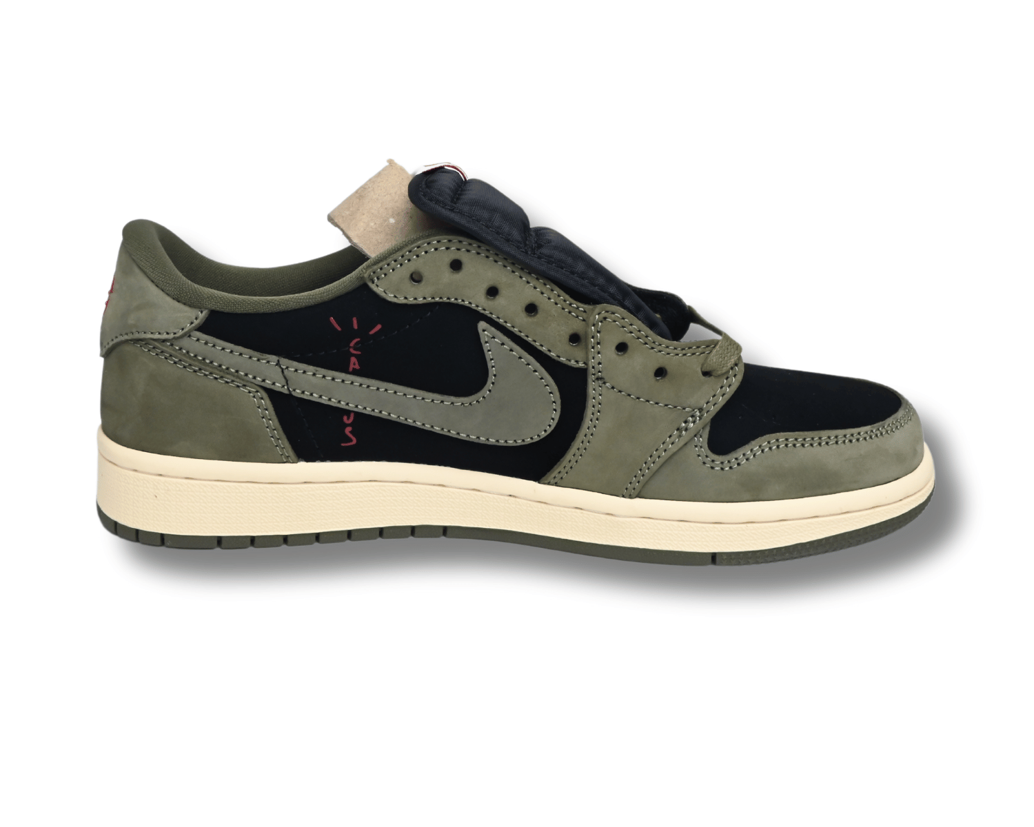 Travis Scott Air Jordan 1 Low OG Black-Olive|||||