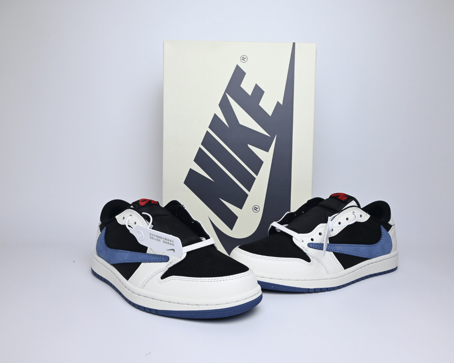 TS x AJ1 Blue Black - Image 6
