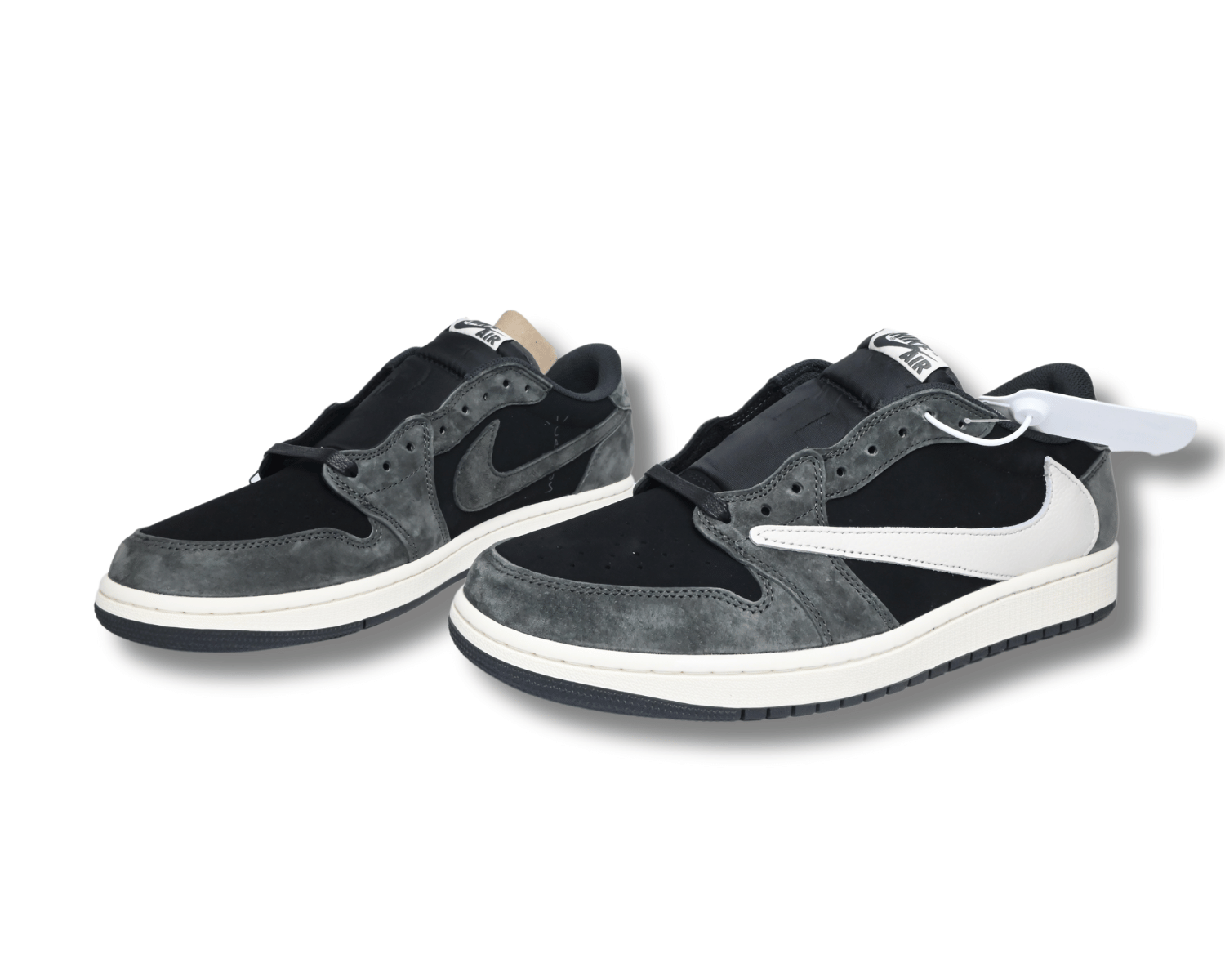 TS x AJ1 Low OG Black Phantom - Image 4