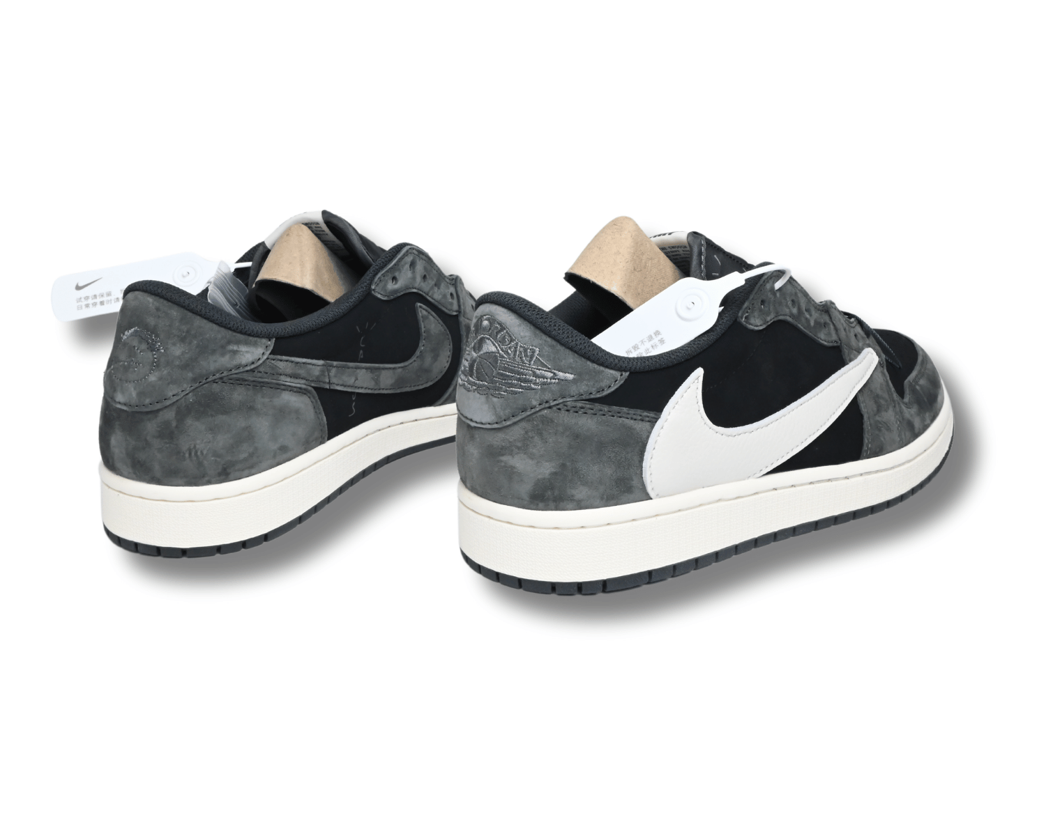 TS x AJ1 Low OG Black Phantom - Image 3