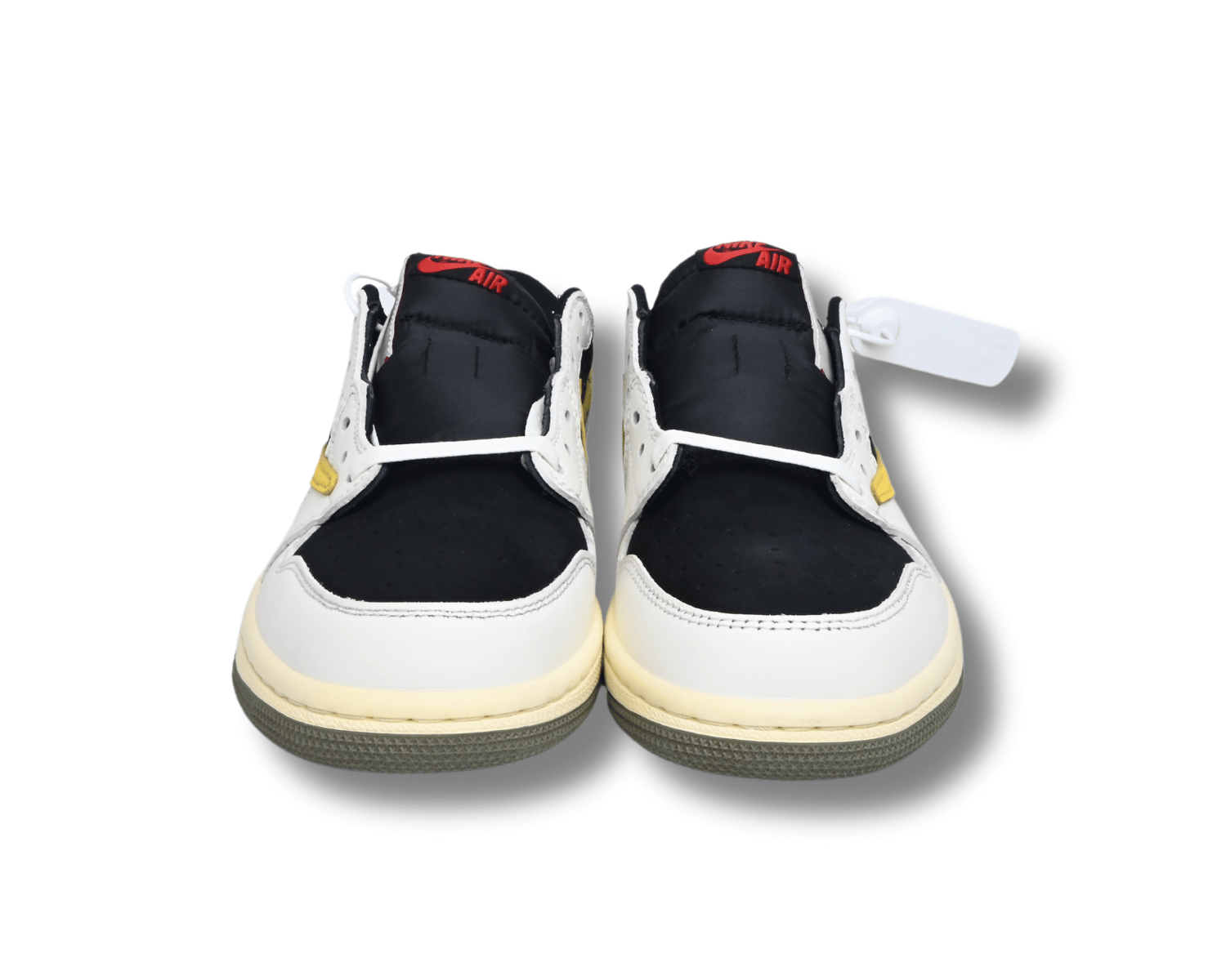 TS x AJ1 Yellow White - Image 3
