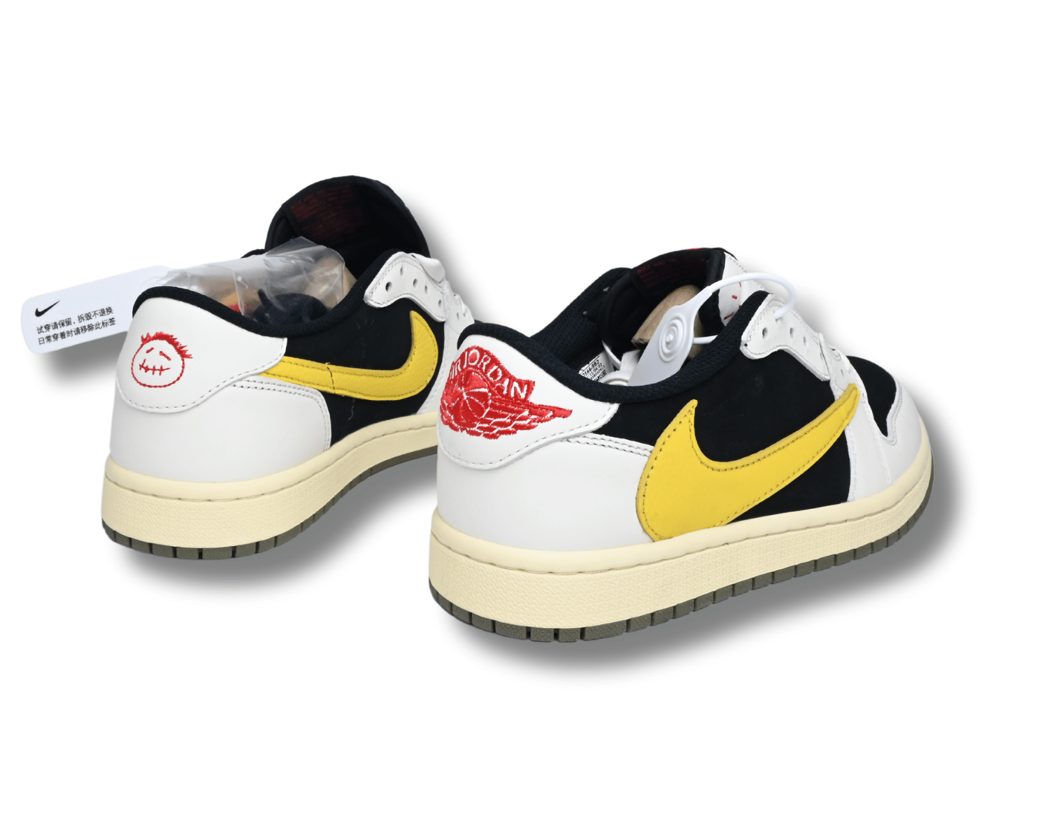 TS x AJ1 Yellow White - Image 2