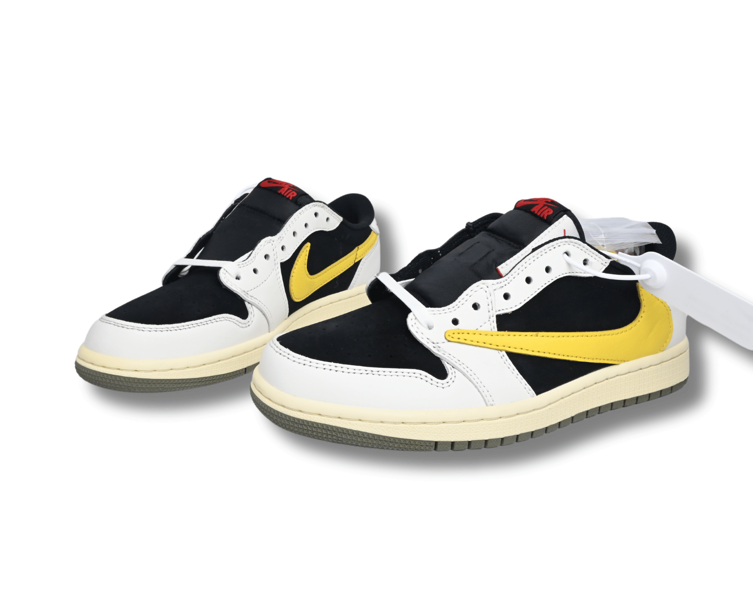 TS x AJ1 Yellow White - Image 5