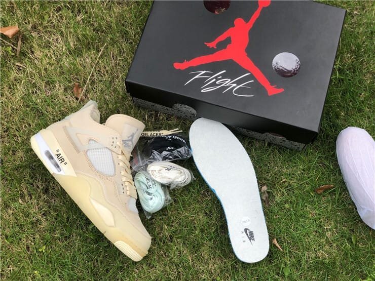 AJ4 Retro Off-White Sail Extended Size - Image 9