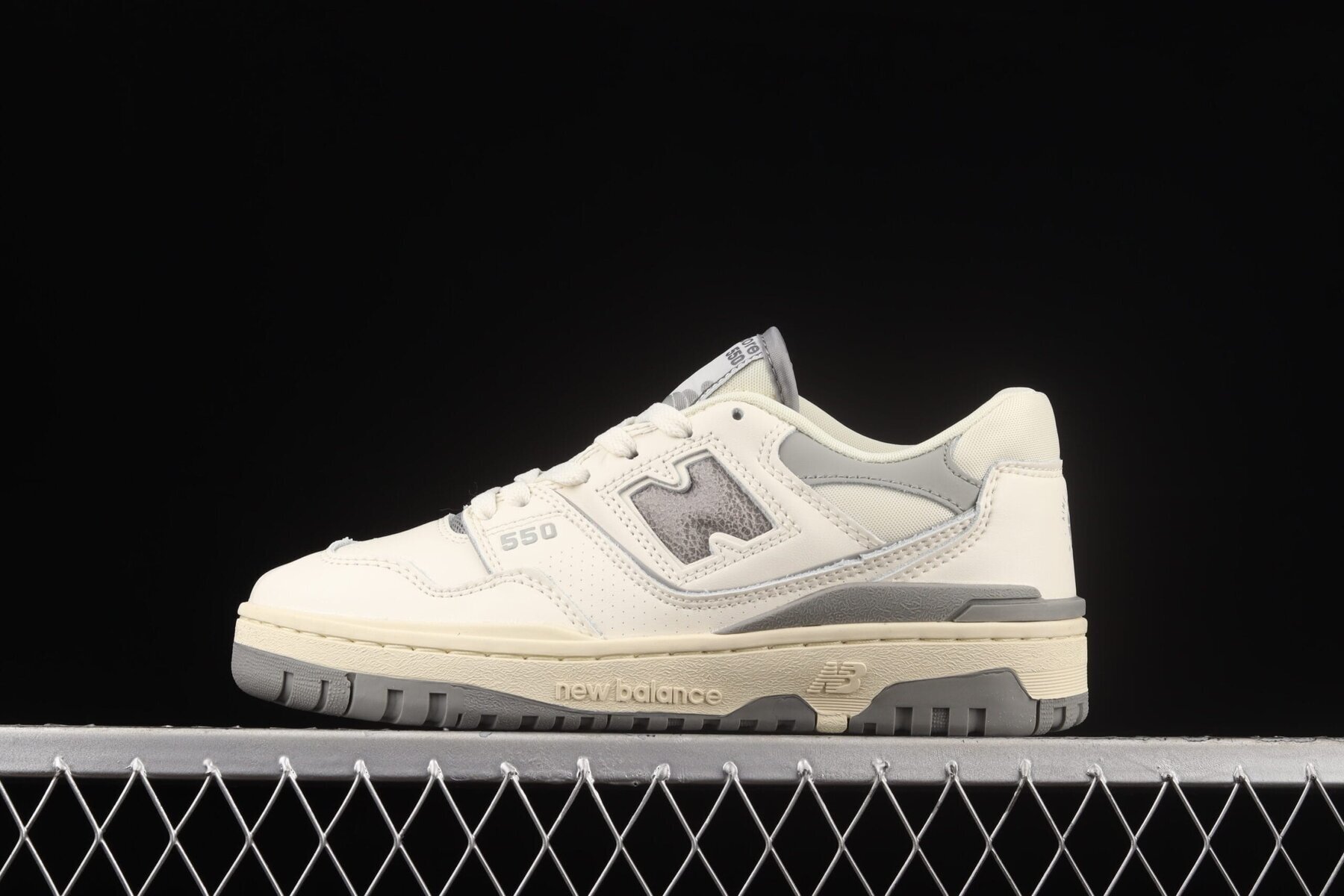 New Balance 550, Aime Leon Dore White Grey - Image 4