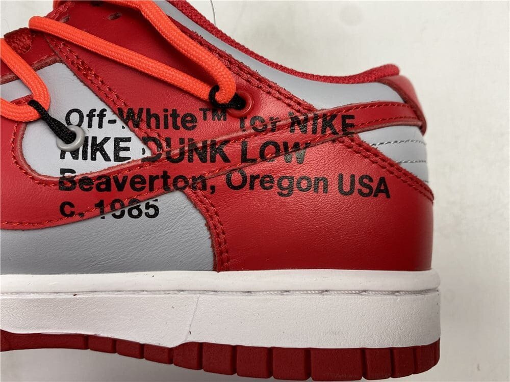 Dunk Low Off-White University Red - Image 11