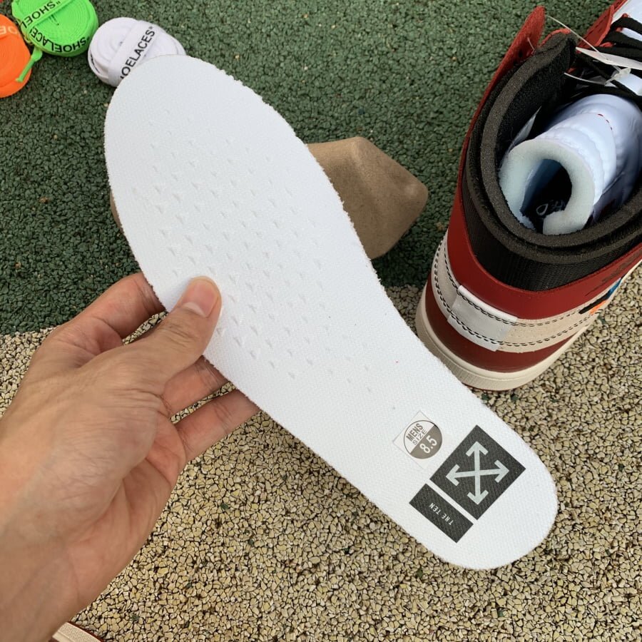 OFF WHITE AJ1 Chicago Red Extended Size - Image 5