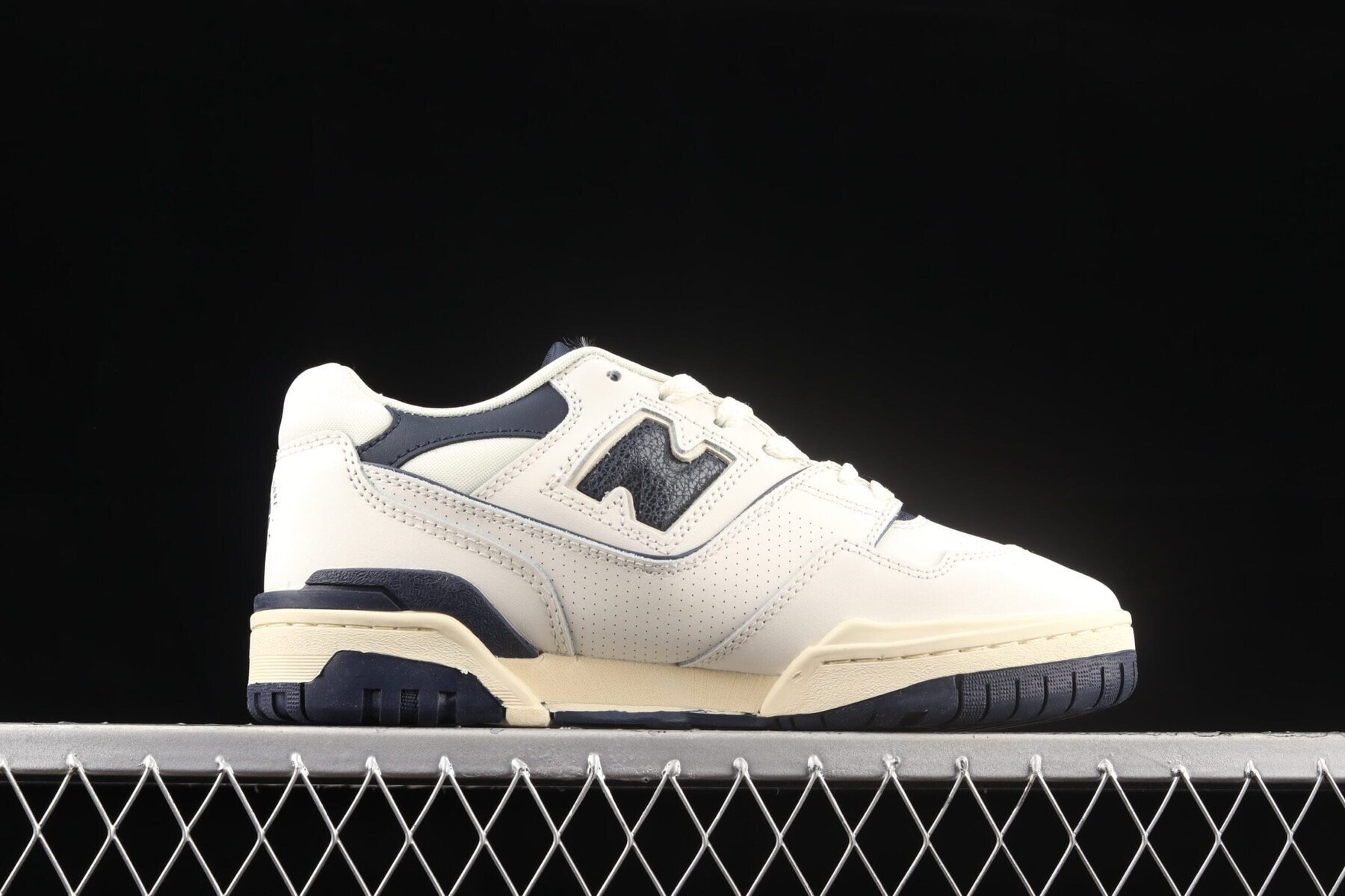 New Balance 550, Aime Leon Dore White Navy - Image 6