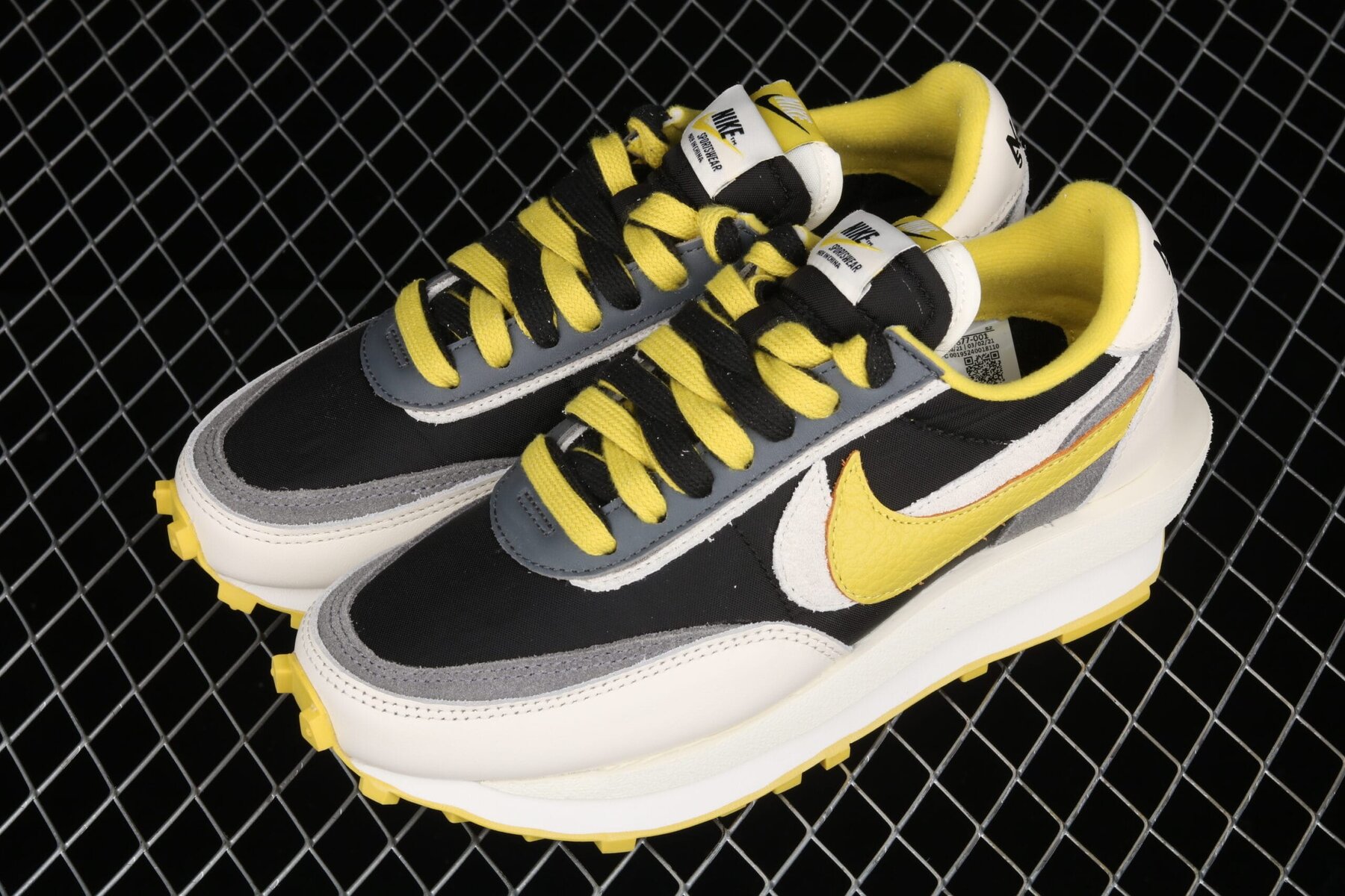 LD Waffle, Sacai Undercover Black Bright Citron - Image 7